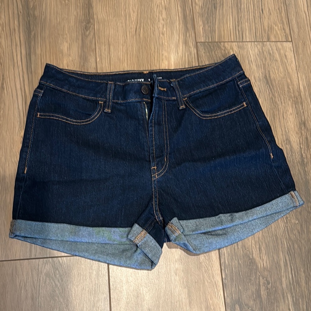 Dark Blue Denim Women's Shorts